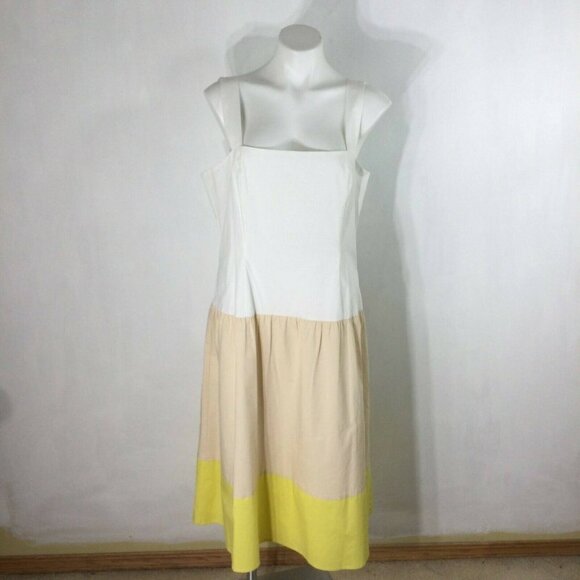 Cremieux Dress Anna Tiered Color Block Sleeveless - Picture 9 of 11